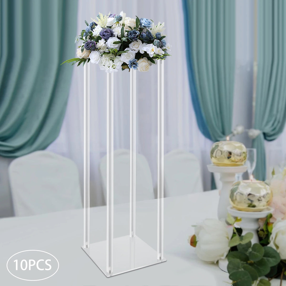 Acrylic Wedding Flower Stands Set for Elegant Event Centerpieces
