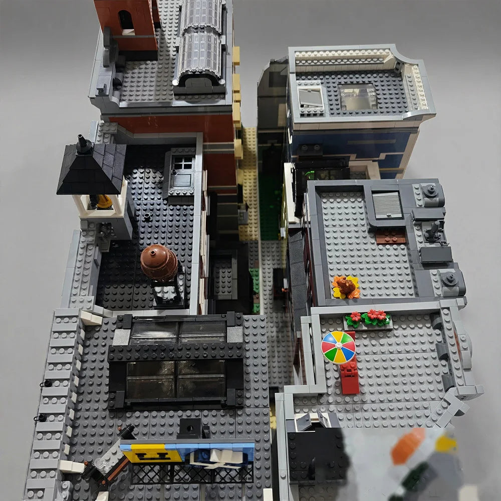 Modular City Corner Jazz Club Hotel Building Blocks Set