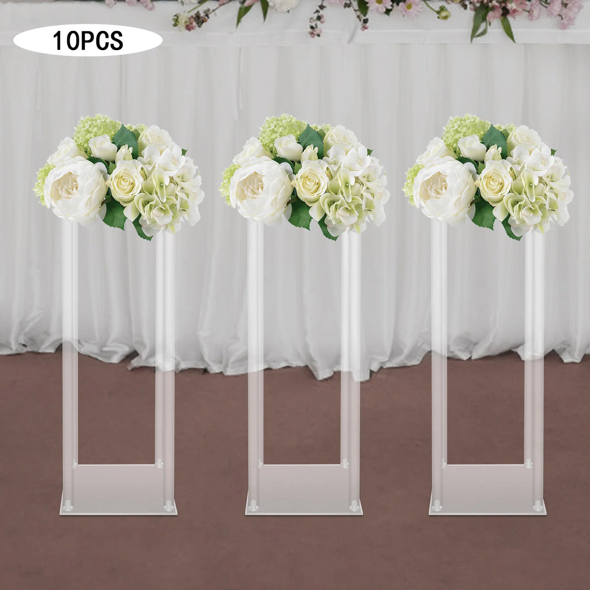 Acrylic Wedding Flower Stands Set for Elegant Event Centerpieces