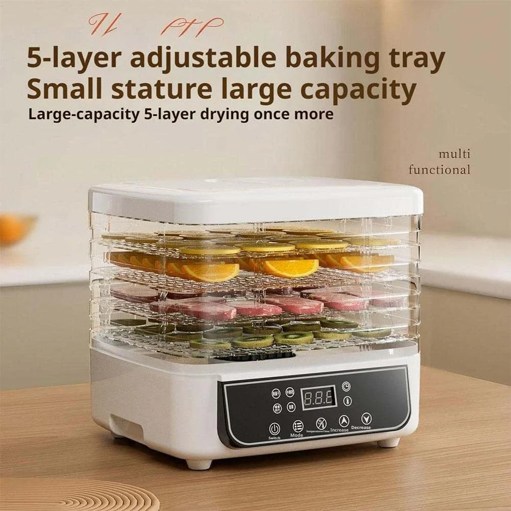 Household Fruit And Vegetable Food Dryer With Adjustable Temperature Control