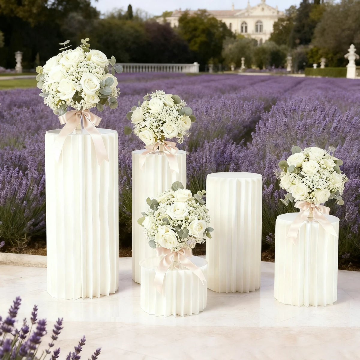 Bymaocar Reusable Cardboard Flower Stand Display Holder for Events