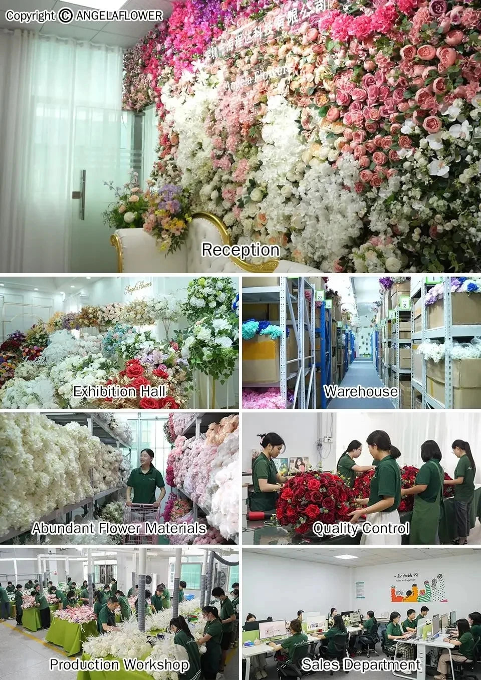 Angela Flower Wedding Backdrop Floral Arrangement for Event Decor