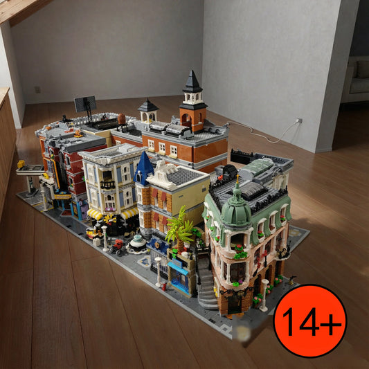 Modular City Corner Jazz Club Hotel Building Blocks Set