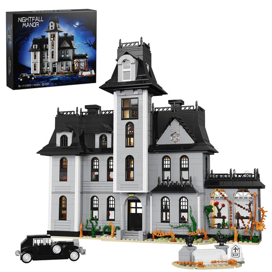 Gothic Manor Architecture Building Blocks Set for Home Decor