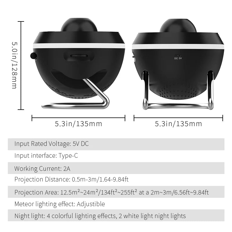 AUSYLE Galaxy Projector Night Light Planetarium Lamp Projection System