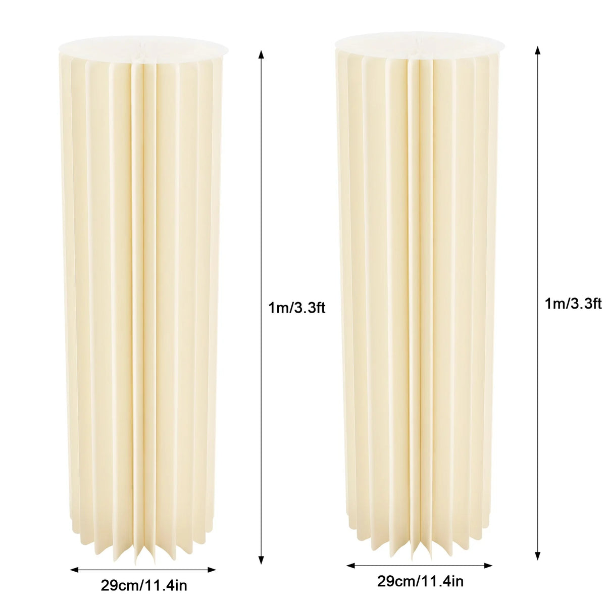 Reusable Foldable Honeycomb Cardboard Wedding Flower Stand Display Pedestal