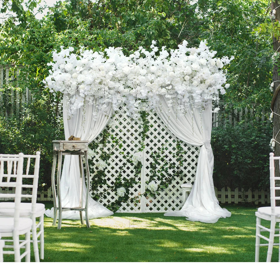 Angela Flower Hanging Cherry Blossom Wisteria Wedding Backdrop Floral Decor