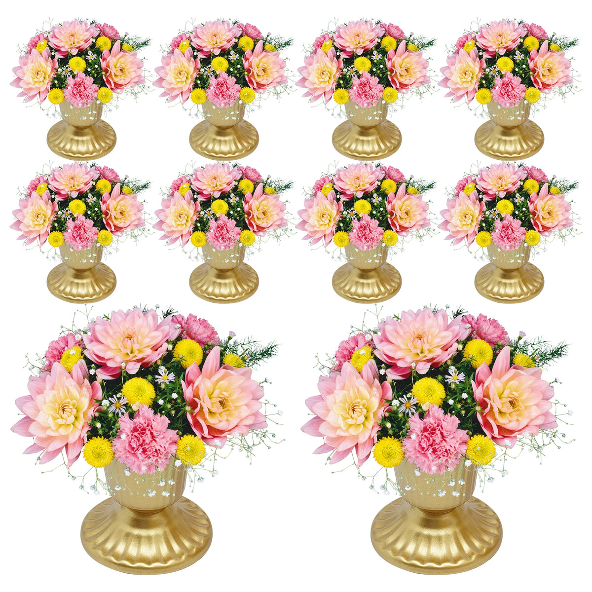 Wedding Trumpet Flower Vases for Table Centerpieces and Event Decor