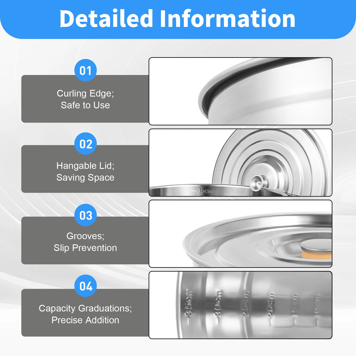 Versatile Stainless Steel Soup Stock Pot With Lid And Handles