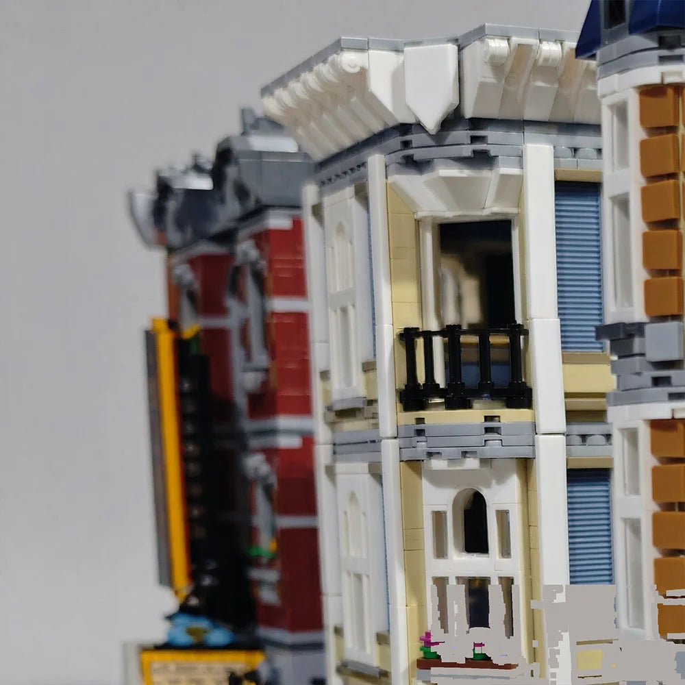 Modular City Corner Jazz Club Hotel Building Blocks Set