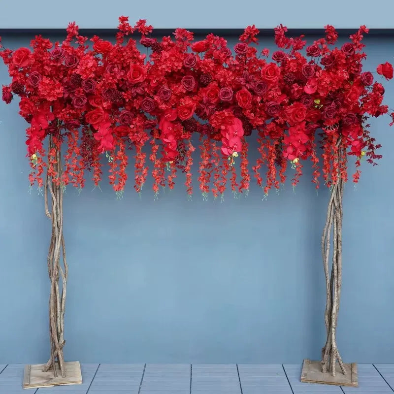 Angela Flower Hanging Cherry Blossom Wisteria Wedding Backdrop Floral Decor