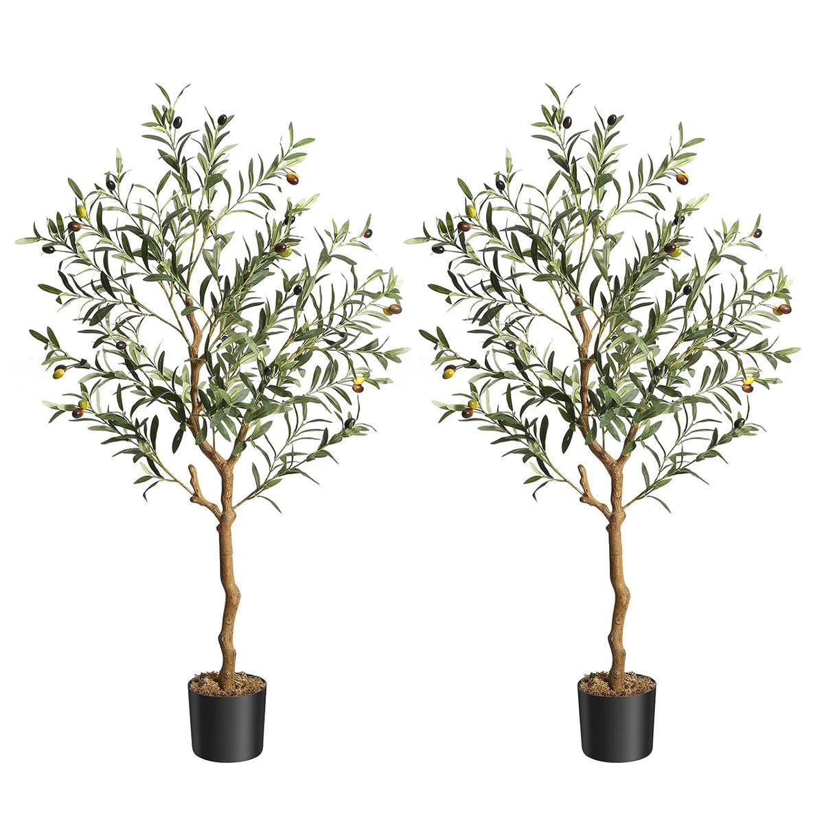 HiMISS Artificial Olive Tree Potted Plant for Home Decor