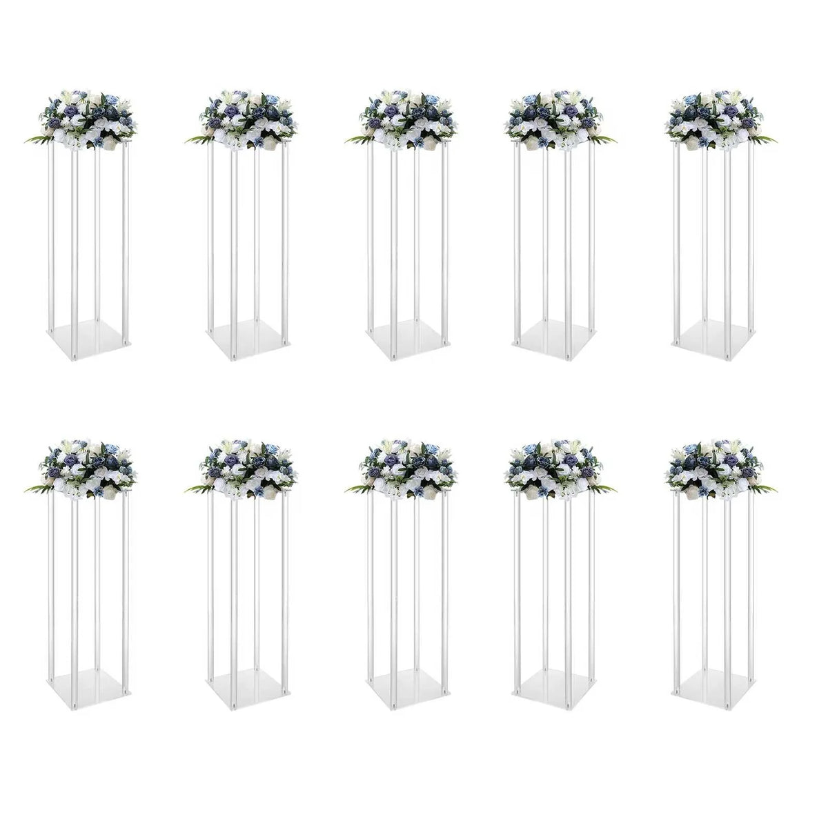 Acrylic Wedding Flower Stands Set for Elegant Event Centerpieces