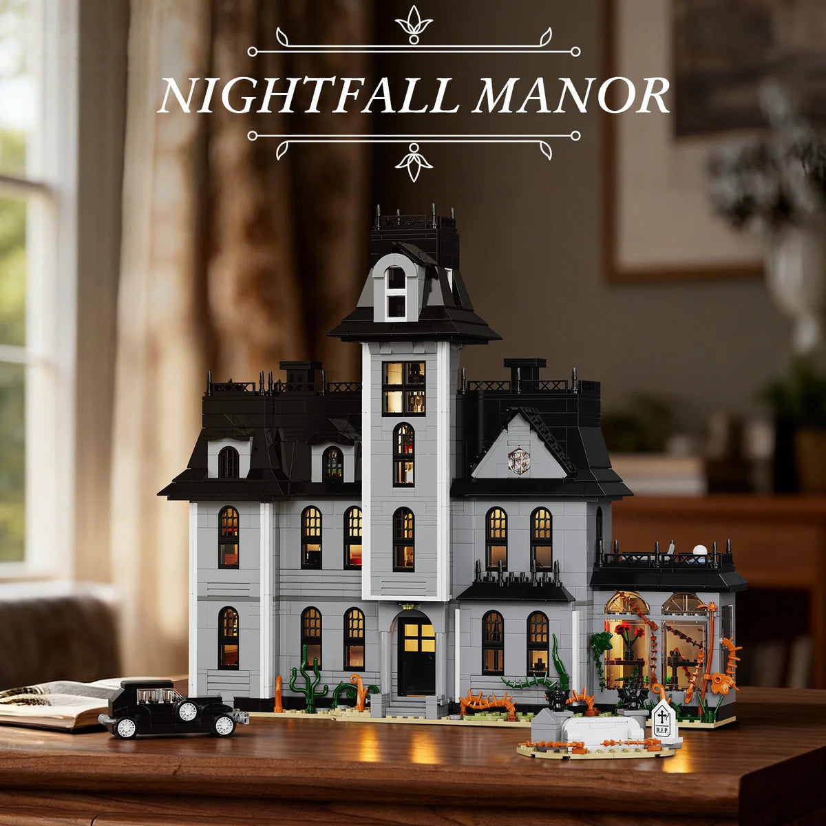 Gothic Manor Architecture Building Blocks Set for Home Decor