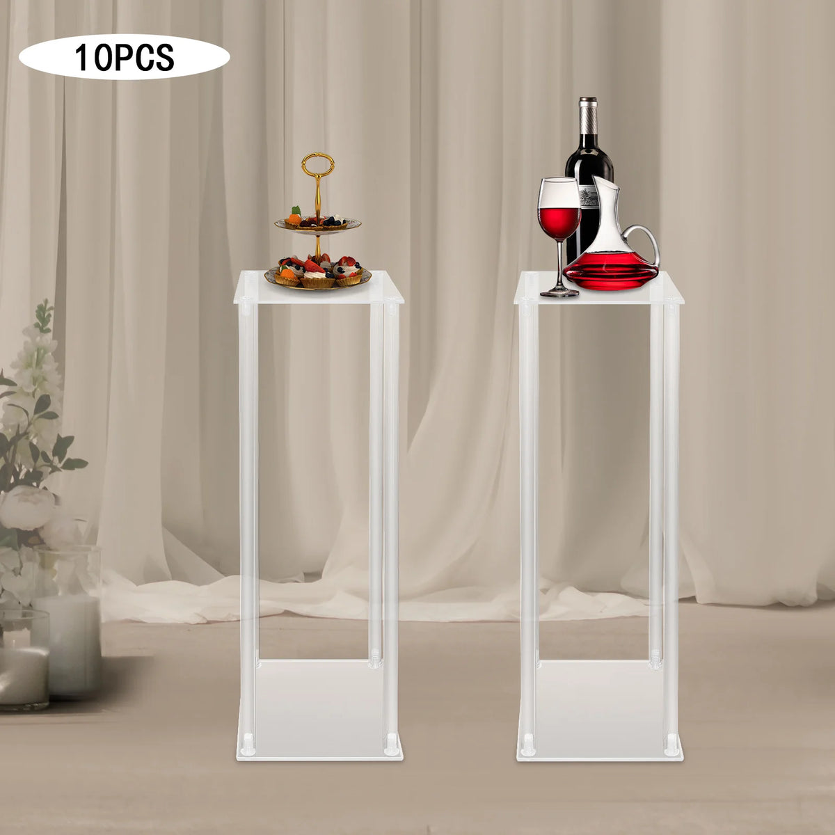 Acrylic Wedding Flower Stands Set for Elegant Event Centerpieces