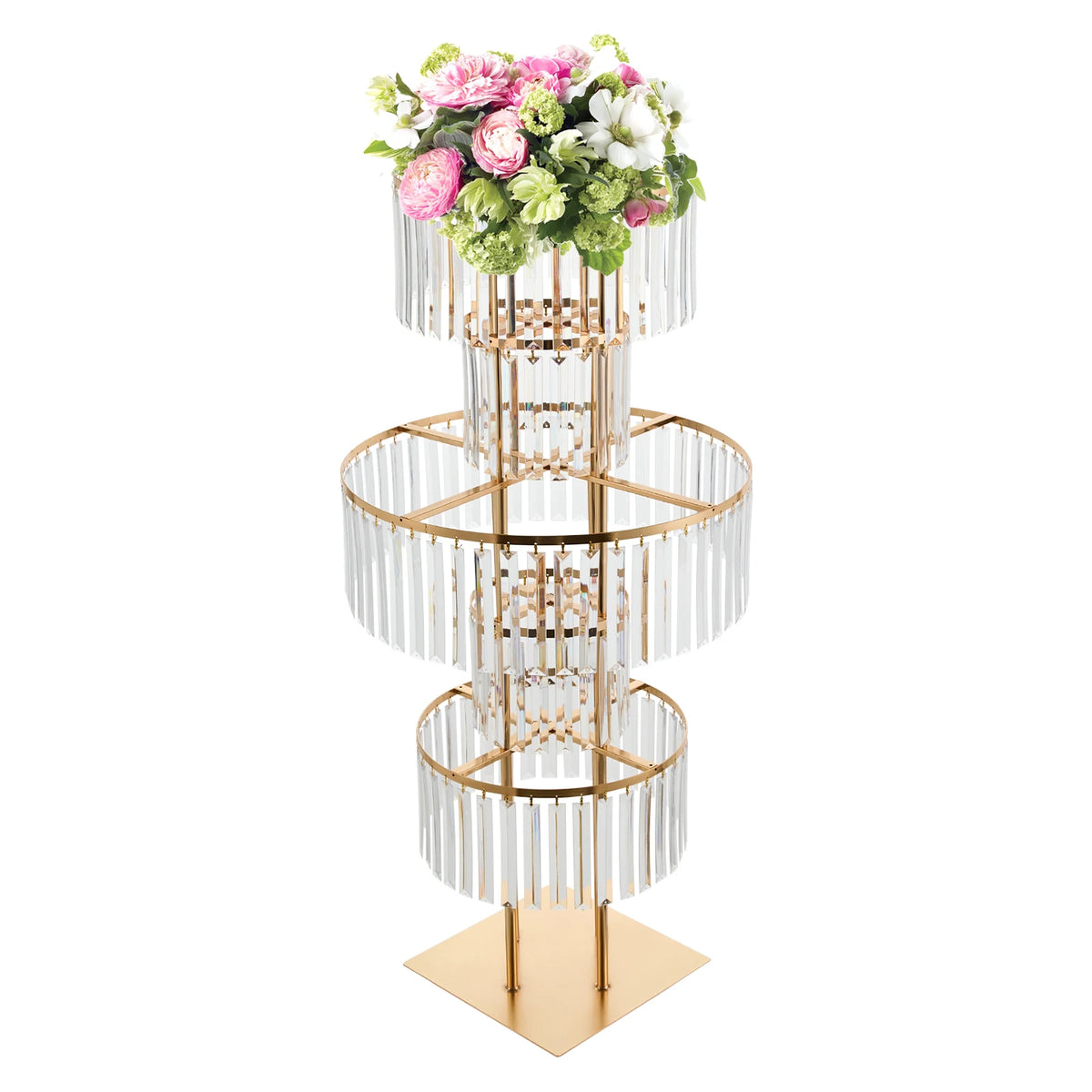 Five Tier Wedding Flower Stand For Elegant Event Centerpieces