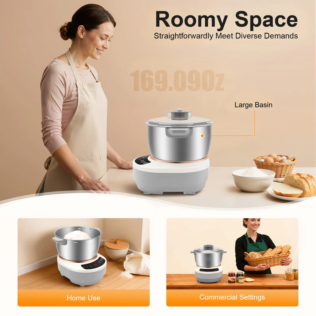 Electric Dough Maker With Fermentation Function For Pizza And Bread