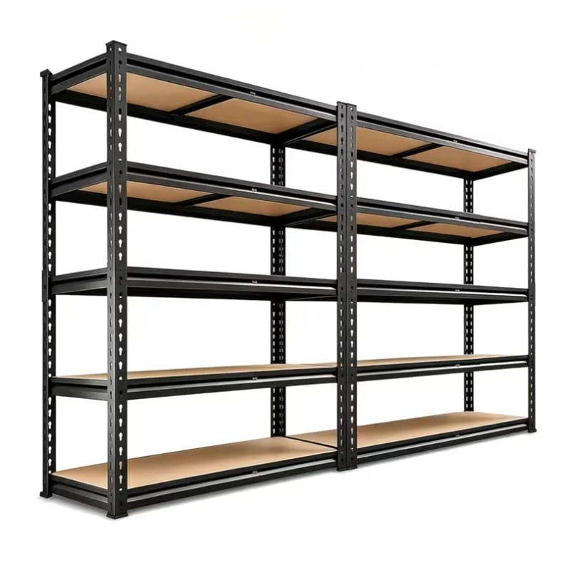 Metal Five Tier Shelving Unit Adjustable Pantry Storage Rack