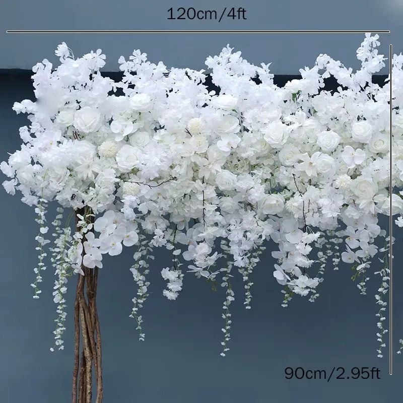 Angela Flower Hanging Cherry Blossom Wisteria Wedding Backdrop Floral Decor