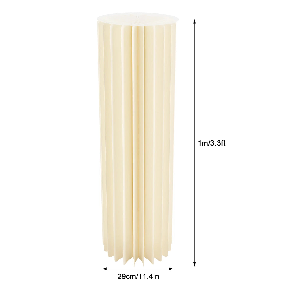 Reusable Foldable Honeycomb Cardboard Wedding Flower Stand Display Pedestal