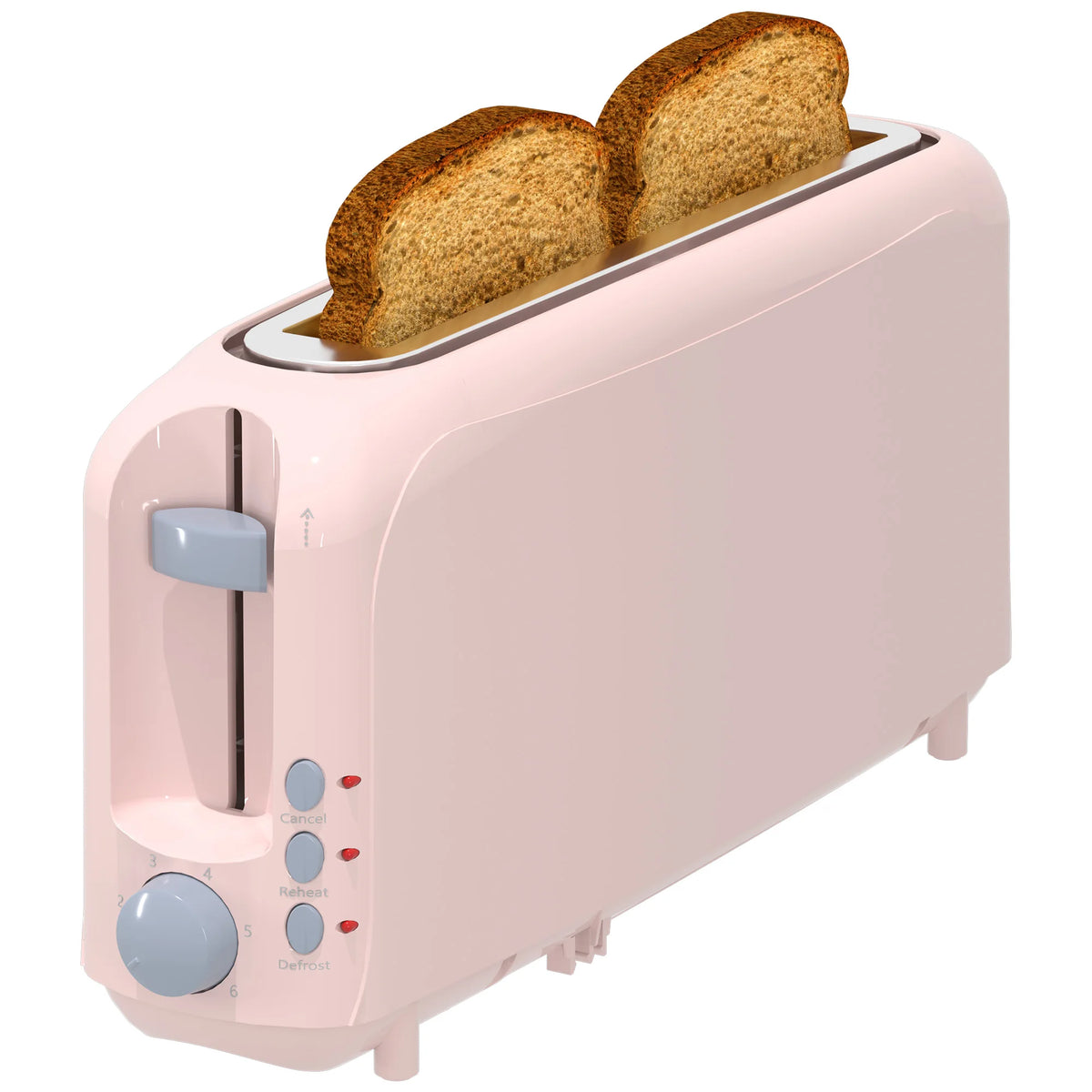 YUKOOL Slim Slot Toaster With Shade Settings, Defrost And Reheat