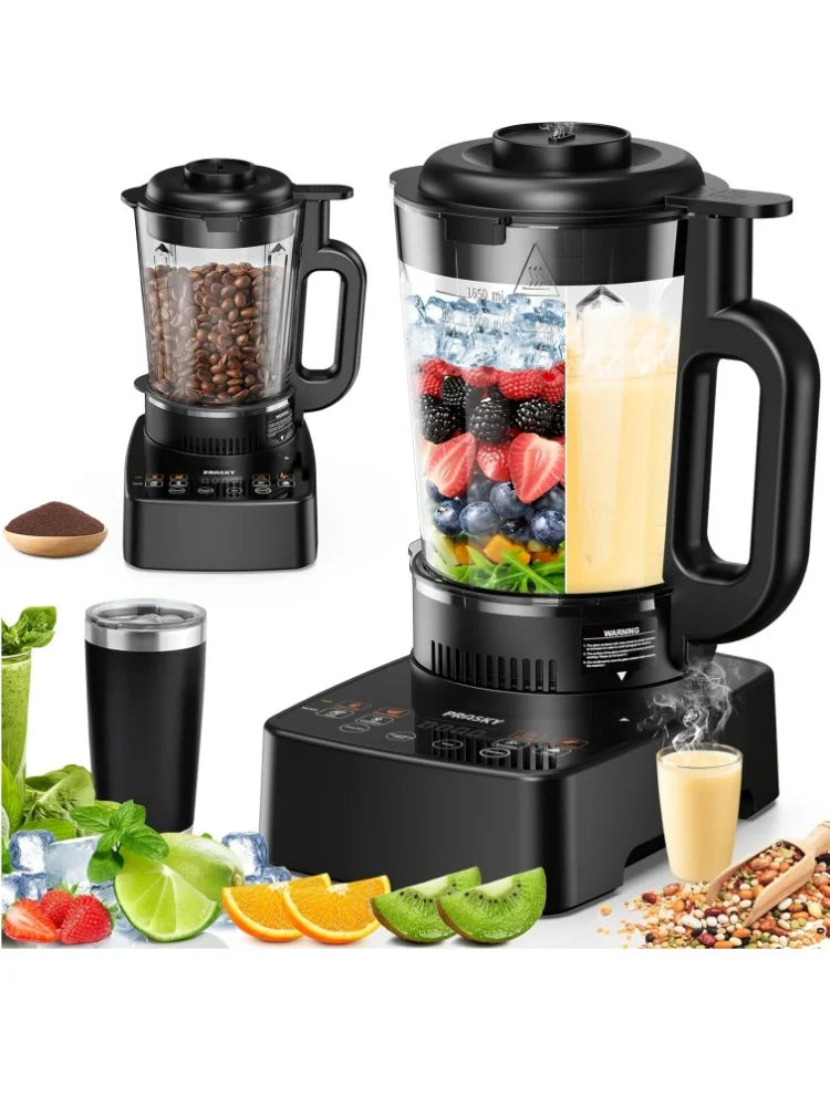 Prasky 2400W Professional Heating Blender With High Speed Auto Clean Function