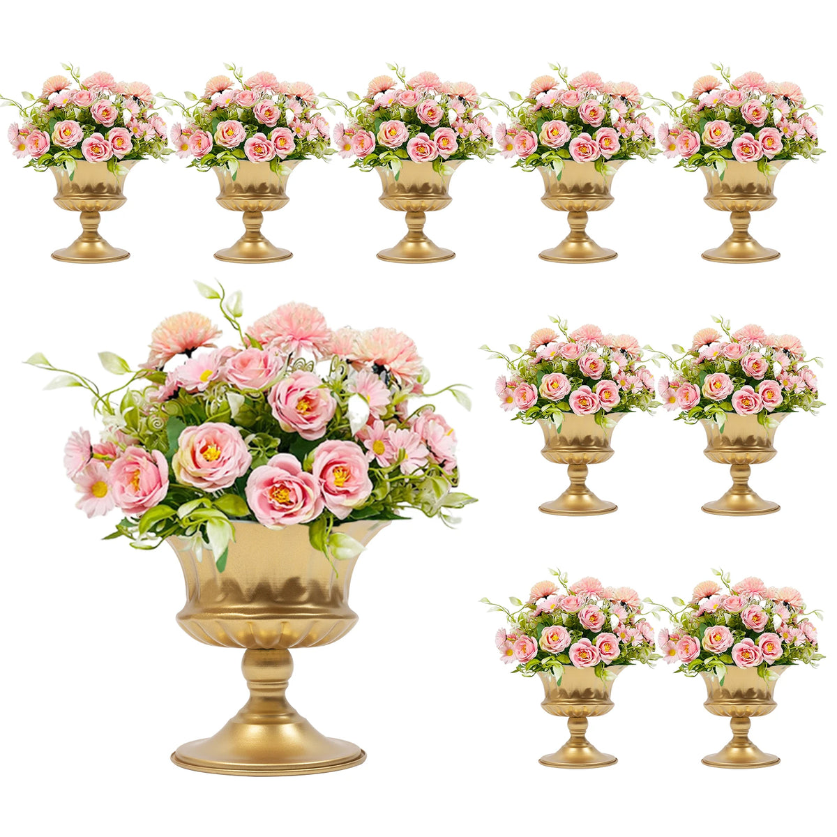 Wedding Trumpet Flower Vases for Table Centerpieces and Event Decor