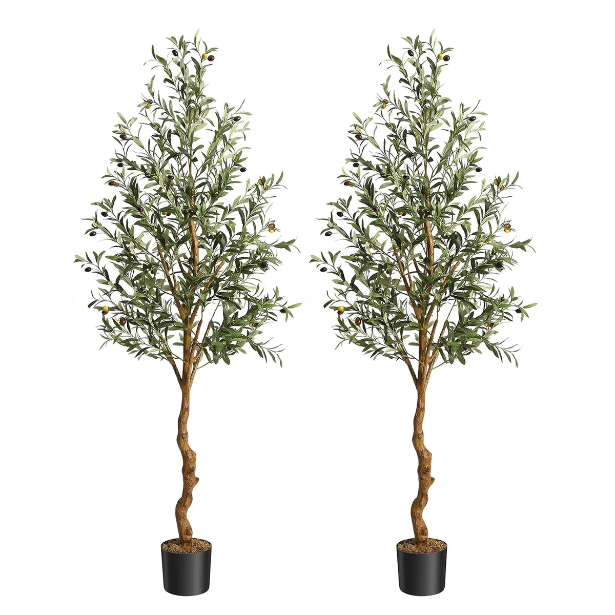 HiMISS Artificial Olive Tree Potted Plant for Home Decor