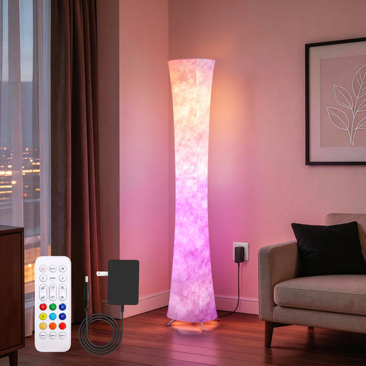 Smart RGB Floor Lamp With Music Sync And Remote Control