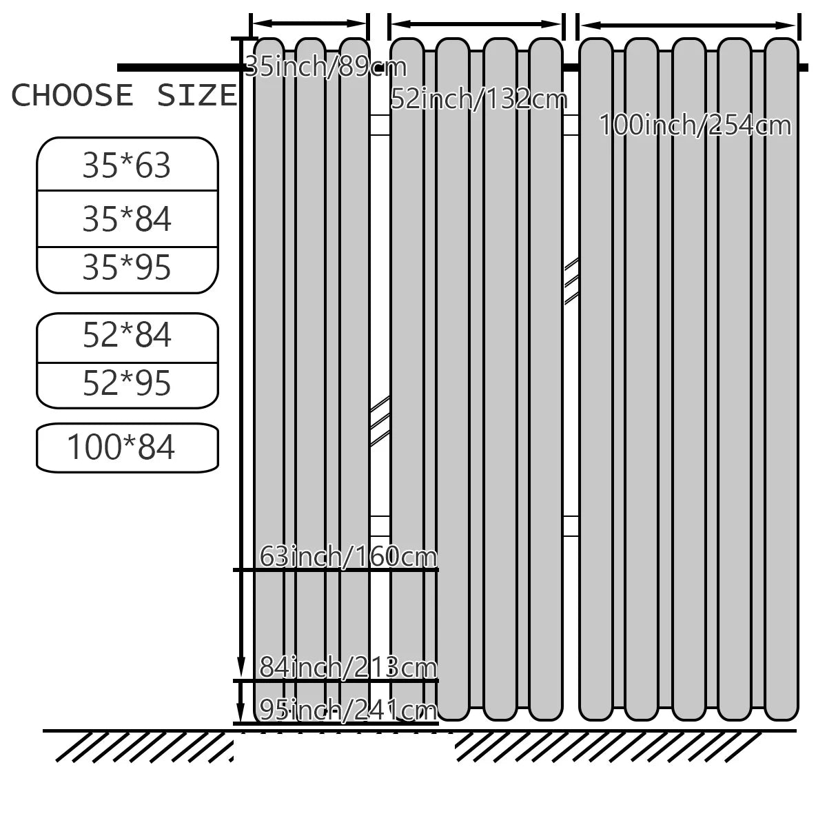 Thermal Insulated Blackout Curtains for Bedrooms Living Rooms and Hotels