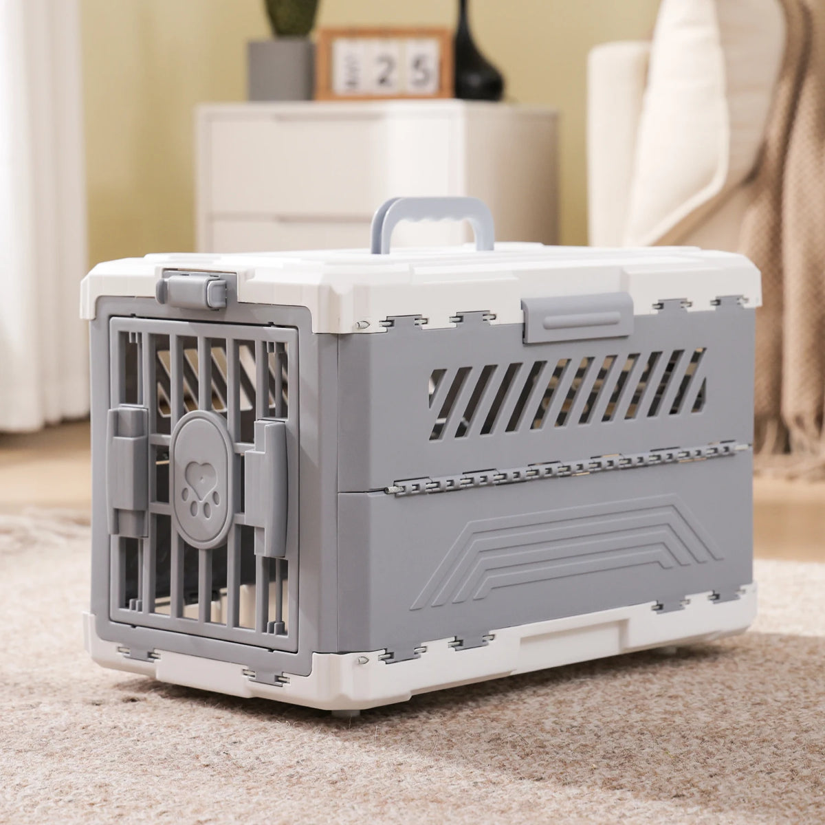 PAWZ Road Foldable Pet Carrier With Secure Door For Travel