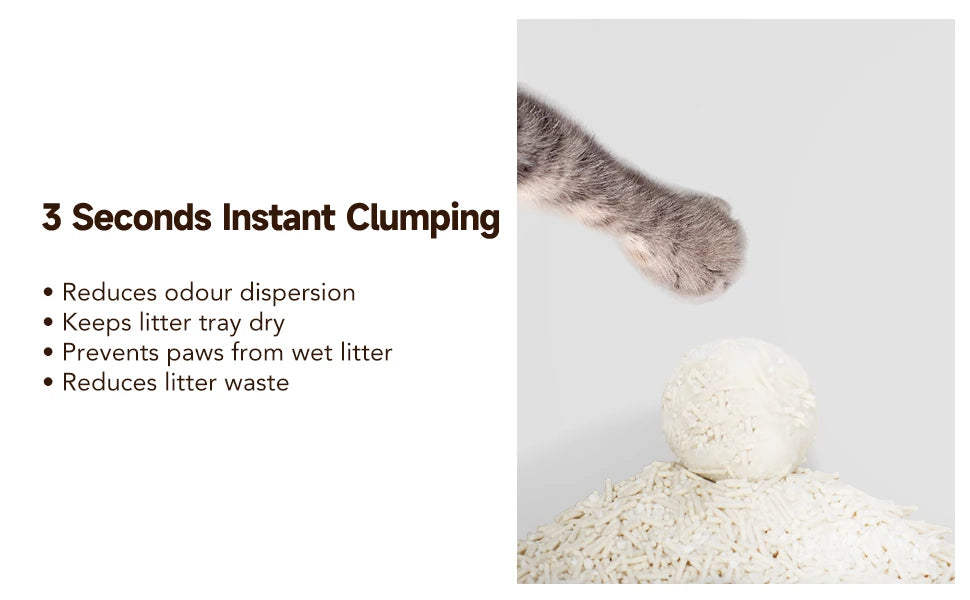 EZSKUUP Non-Stick Cassava Tofu Cat Litter With Odor Control