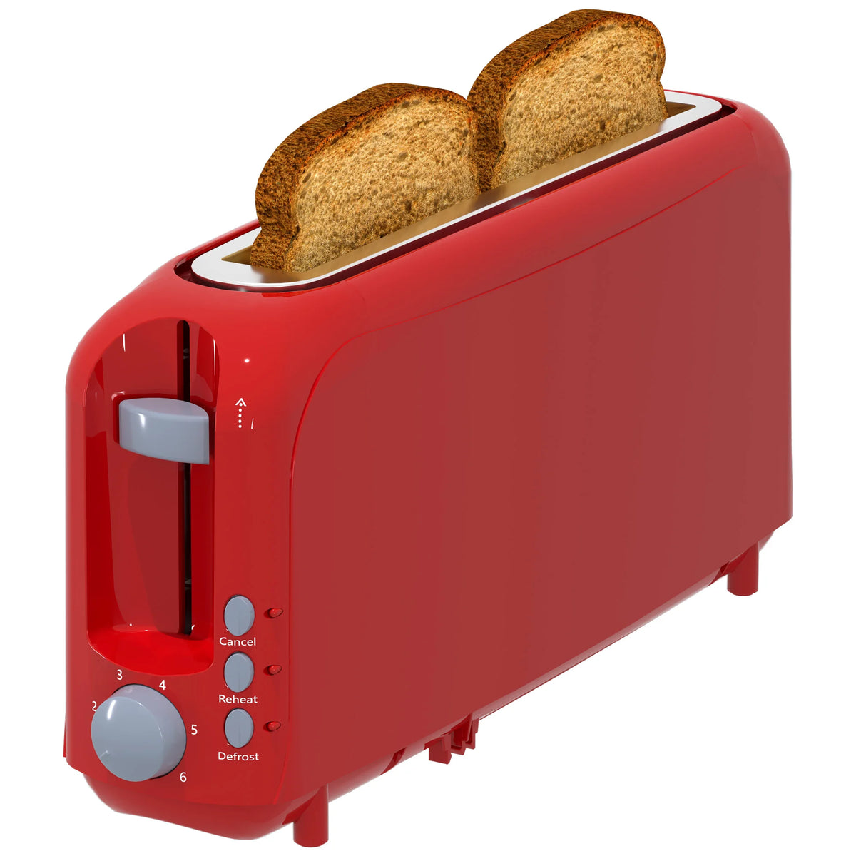 YUKOOL Slim Slot Toaster With Shade Settings, Defrost And Reheat