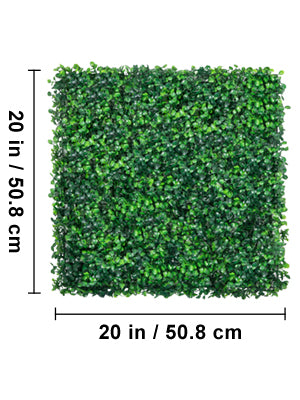 SucceBuy Artificial Boxwood Hedge Panels for Outdoor Wall Decor