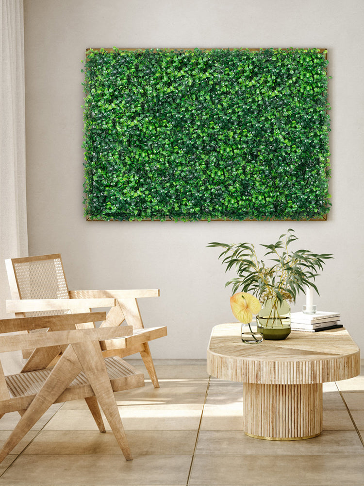 SucceBuy Artificial Boxwood Hedge Panels for Outdoor Wall Decor