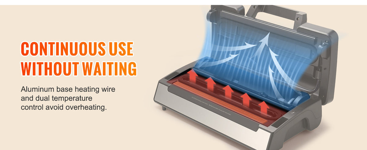 SucceBuy 90KPa Electric Vacuum Sealer Machine for Food Packaging